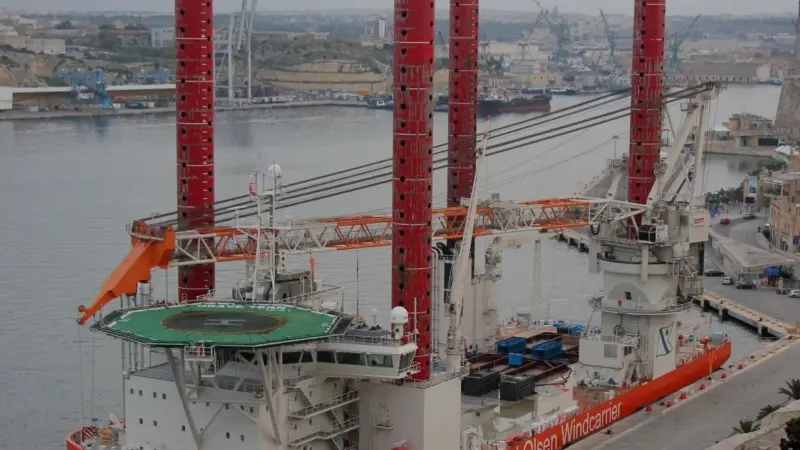 The 'Brave Tern' will install a further 44 WTG’s on the Global Tech I windfarm