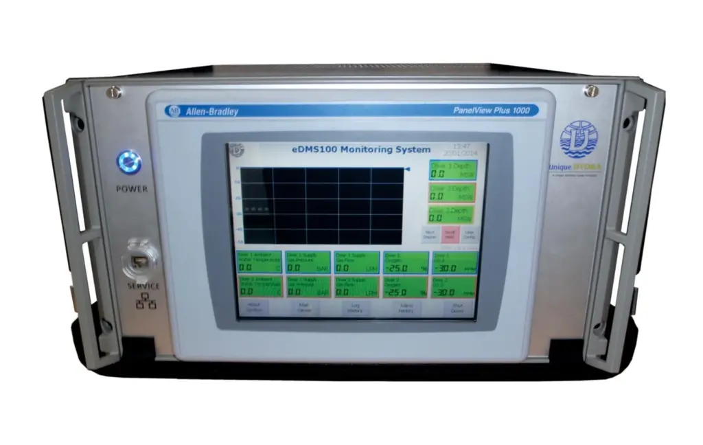 The newly designed Unique Hydra eDMS100 dive monitoring system