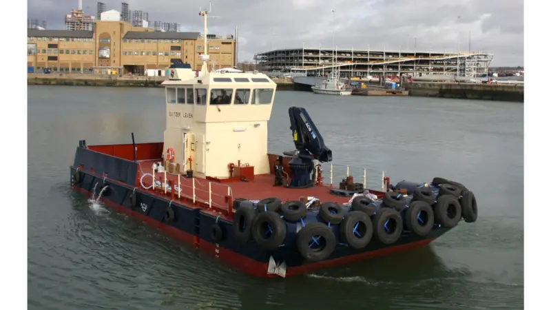 Svitzer Leven is designed to take onboard waste products from ship in Middlesborough and Hartlepool