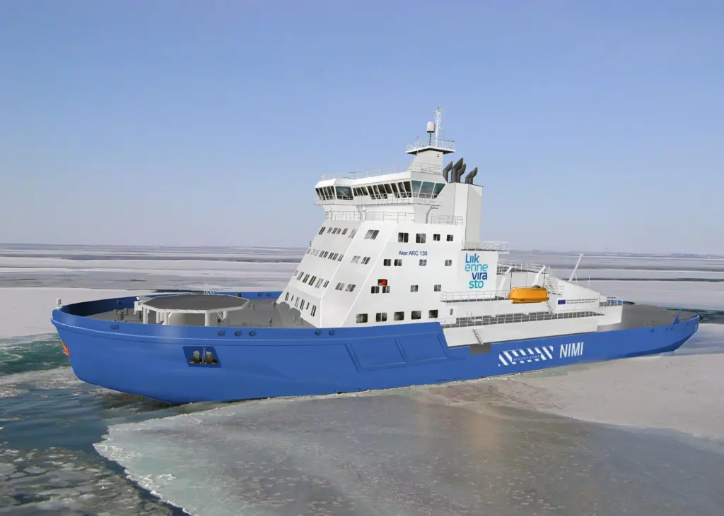 The new vessel will be the 'world's first' LNG icebreaker. Photo: Aker Arctic