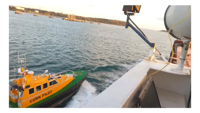 A demonstration of DockingAssist was performed in the Irish Port of Cork