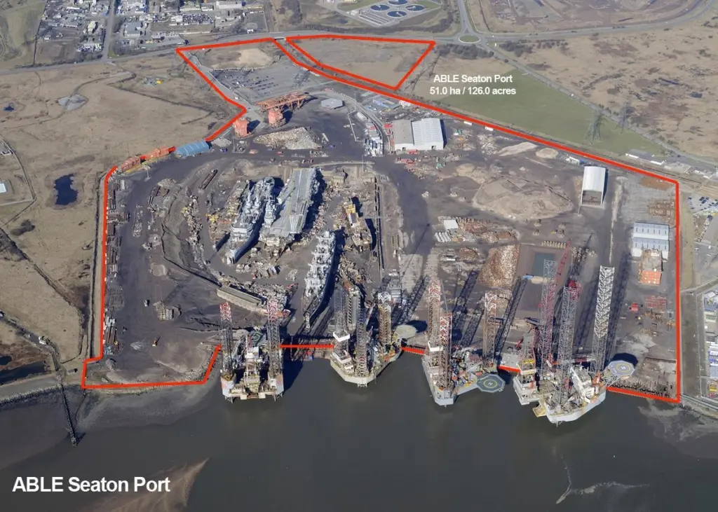 The disposal of offshore structures is a major activity at Able Seaton Port