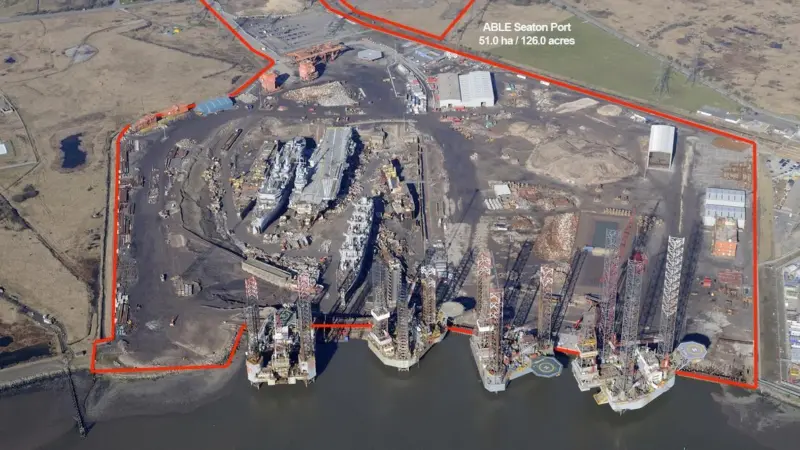 The disposal of offshore structures is a major activity at Able Seaton Port