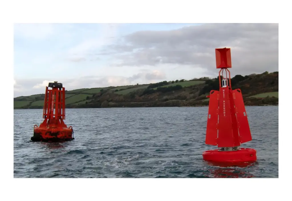 Old buoy and new buoy at Carrick Roads