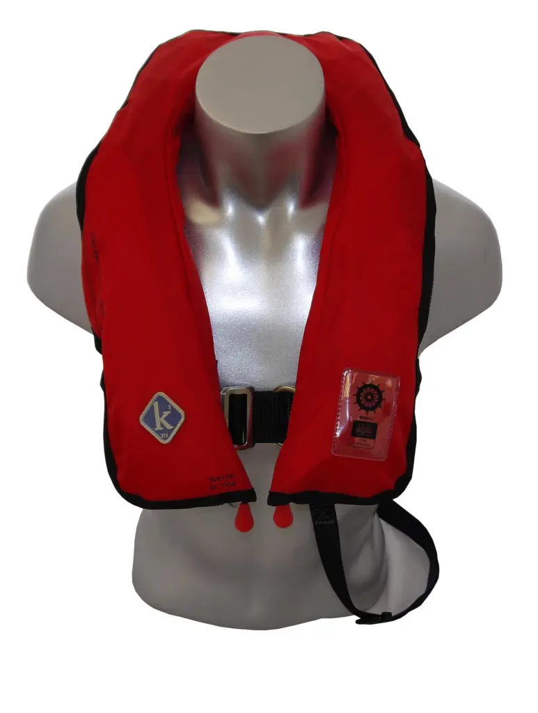 The red nylon version of the K2 275N twin chamber lifejacket