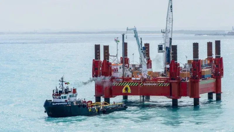 Fugro's WaveWalker 1 walking jack-up platform is up for the 'Product and Equipment Innovation' award