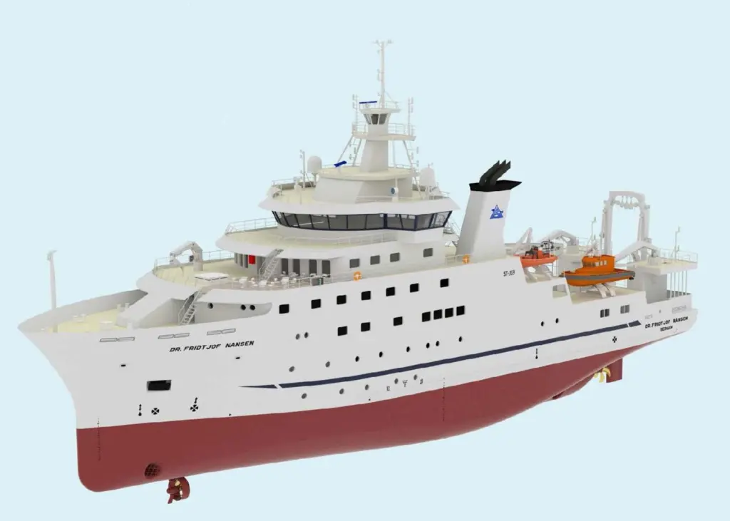 The new oceanographic vessel will measure 74.5m in length and 17.40m in breadth Photo: Gondan
