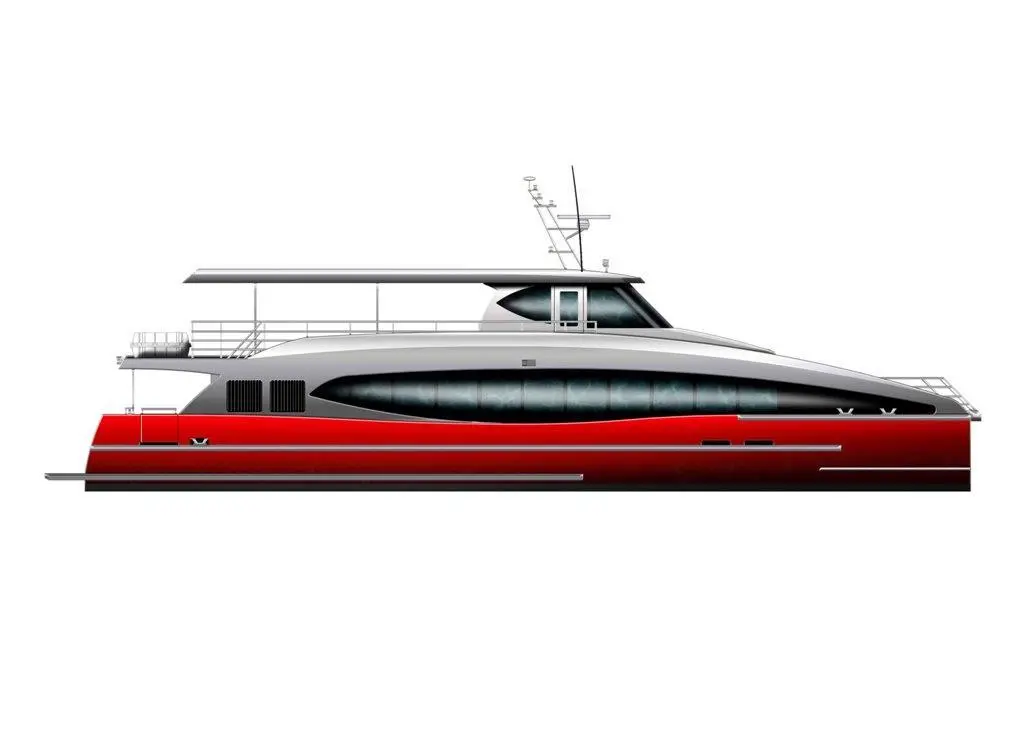 Incat’s new 25m catamaran passenger vessel is being built by Aluminium Marine