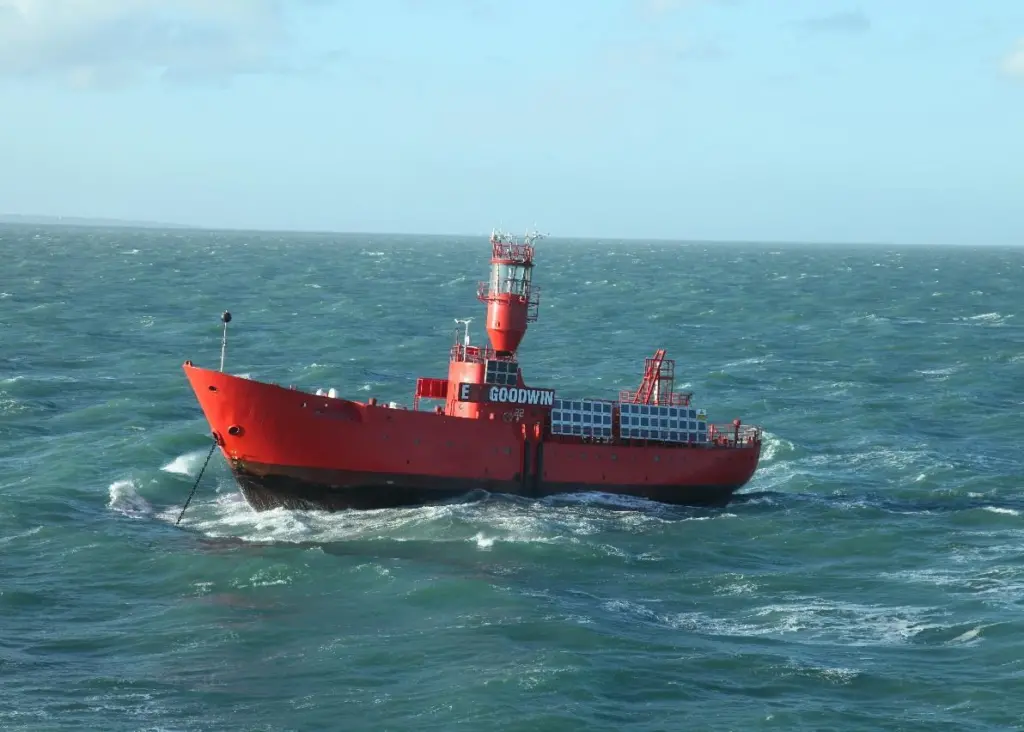 One of eight surviving light vessels, which are all fully automated