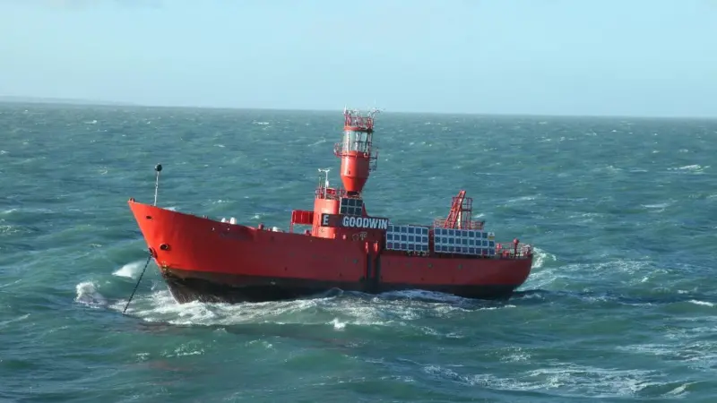 One of eight surviving light vessels, which are all fully automated
