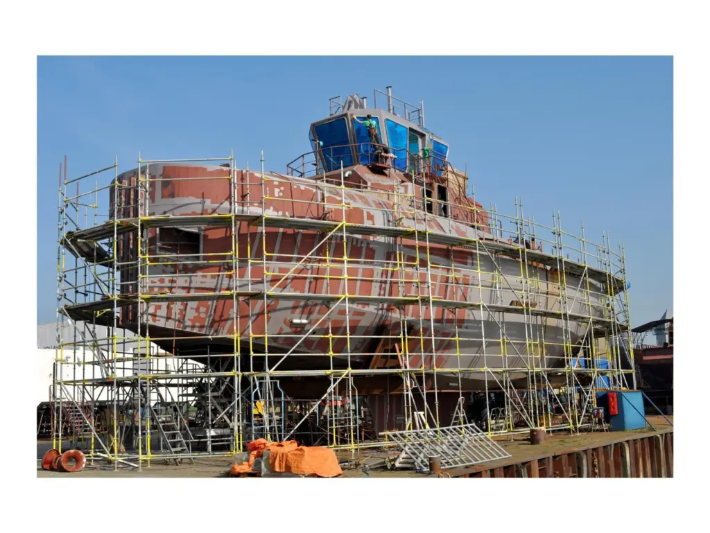 The first EDDY tug under construction at the Holland Shipyard will be completed to go on show in Hamburg