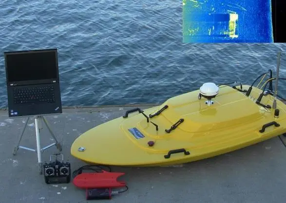 The new vessel has been designed to provide a shore operator with real-time high definition side scan imagery. Photo: Tritech International