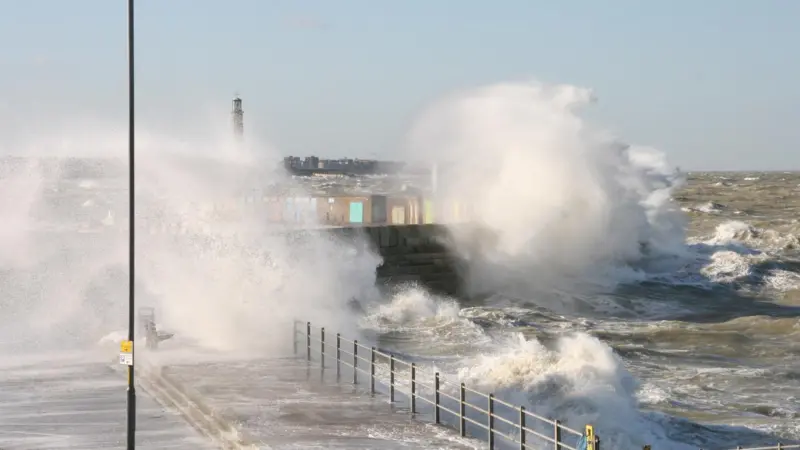 Coastal defences have been put to the test during recent extreme weather events Photo: Peter Barker