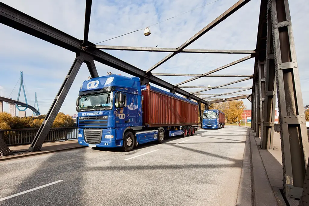 Container truck throughput arrangements at Hamburg are to be improved Photo: Port of Hamburg