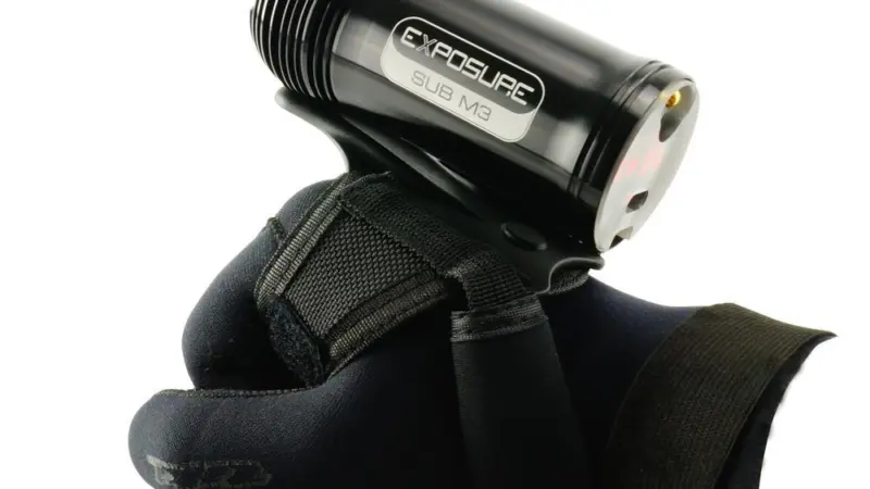 When used with Exposure’s neoprene wrist mount, the device can be used entirely hands free operation