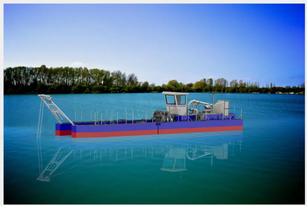 The SGT 180 B cutter suction dredger and SGT 180 booster have been custom-designed and built by Italdraghe