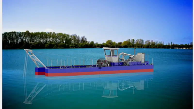 The SGT 180 B cutter suction dredger and SGT 180 booster have been custom-designed and built by Italdraghe