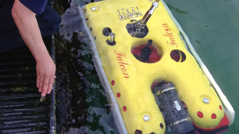 Unlike a diver, an ROV doesn’t need to see in the dark, can work tirelessly and can recover the victim with its manipulator