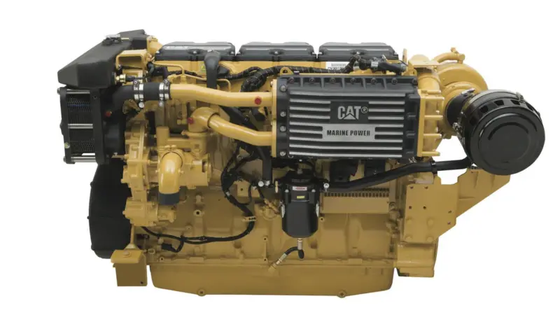 The Cat C18 ACERT propulsion engine which has been installed by Finning Power Systems