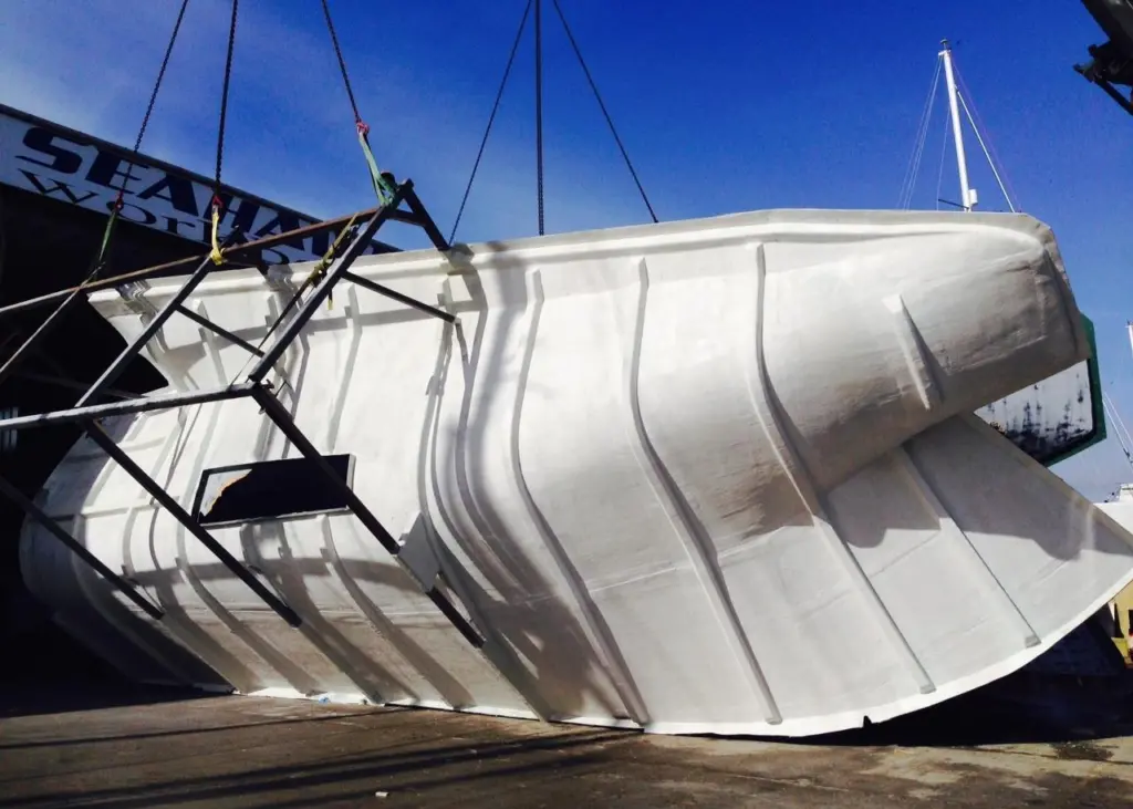 The hull mould for Seahawk Workboats' new SH50