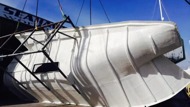 The hull mould for Seahawk Workboats' new SH50