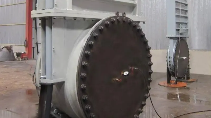 The valves will be used to control the flow of water and sand in the discharge pipes