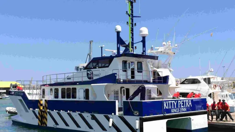 'Kitty Petra' heading for the Bay of Biscay