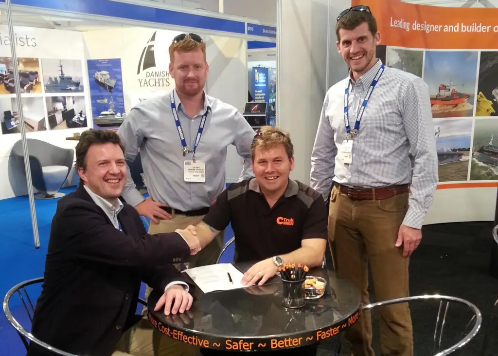 From left to right: Bruce Clements, CWind; Lee Price, Matthew Lane, Matt Woodley