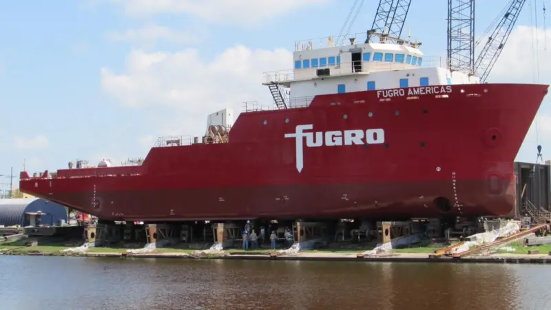 Fugro America’s new all-purpose survey vessel built by Thoma-Sea Shipbuilders in Louisiana