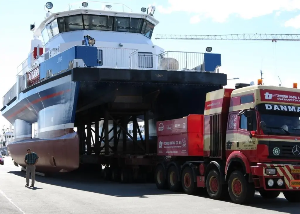 Danish Yachts' fifth Cat SWATH on its way to E.ON