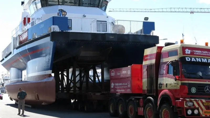 Danish Yachts' fifth Cat SWATH on its way to E.ON