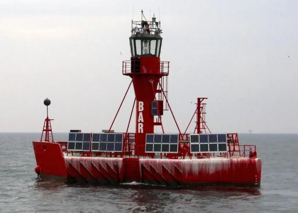 The Light Float is an unmanned boat-like structure. Photo: Tamsin Lambert