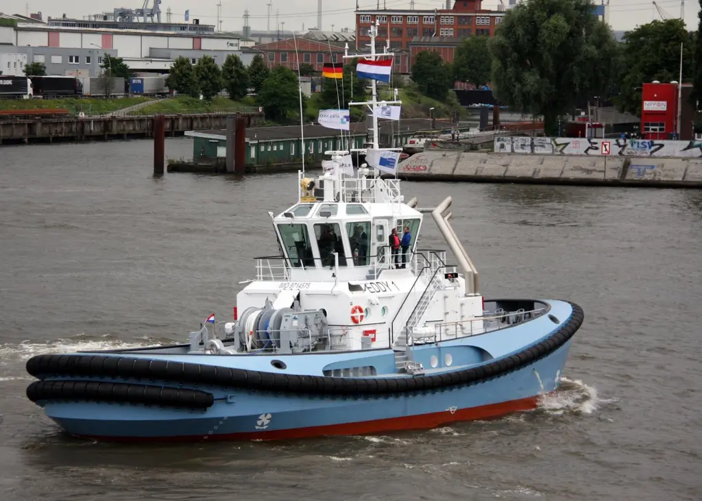 The unique 'Eddy 1' shows off for the camera, moving sideways at 5 knots