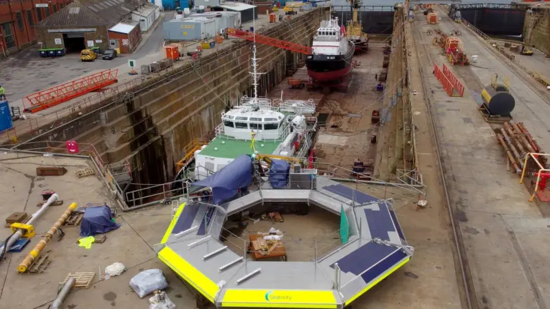 Seatricity's 'Oceanus 2', recently completed at A&P Falmouth