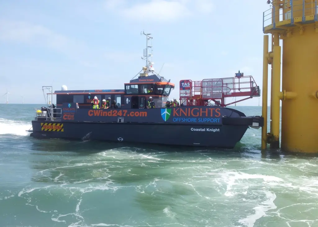 Houlder's TAS system in action on 'Coastal Knight'