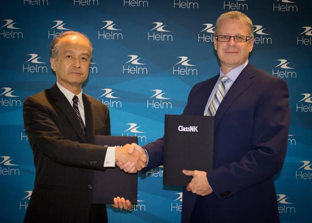 Yasushi Nakamura of ClassNK & Ron deBruyne of Helm