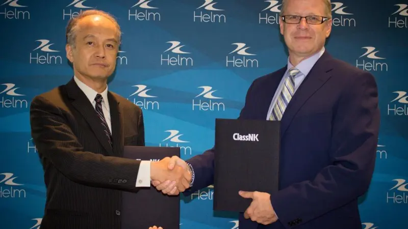 Yasushi Nakamura of ClassNK & Ron deBruyne of Helm