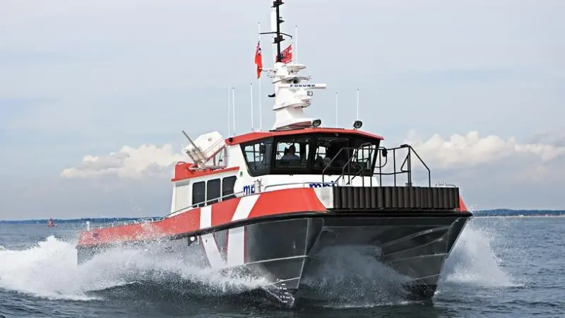 A South Boats WFSV powered by a pair of 16 litre Scania V8s