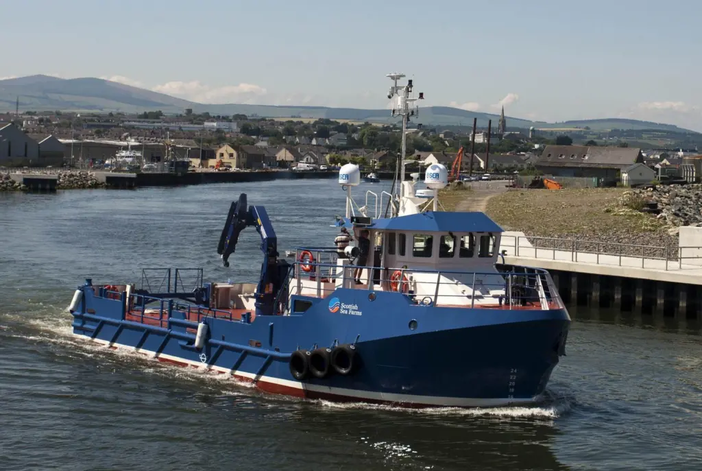Sally Ann on sea trials - powered by twin Doosan main engines