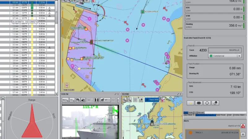 ShipGuard is available as a stand-alone system to upgrade existing or bridge system installations or as a functional task on Raytheon Anschütz’ Synapsis multifunctional workstations