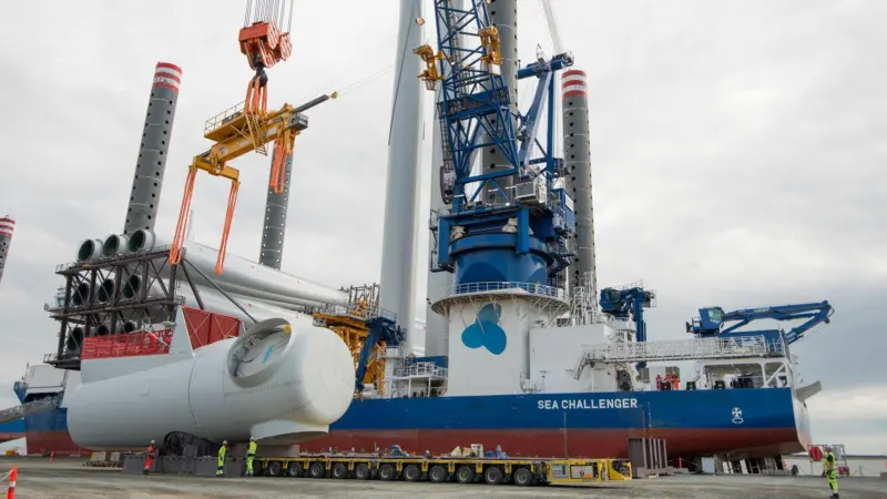 A2SEA's Sea Challenger is installing the turbines at Westermost Rough (A2SEA)