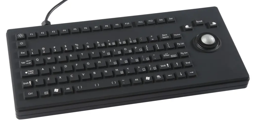 The full travel rubber keys are proven for reduced disinfection time and efficient cleaning in wet, dirty and corrosive environments