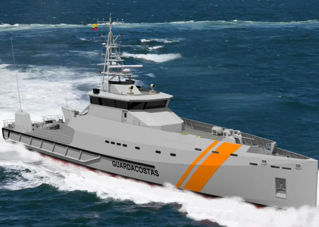 The design of the Stan Patrol 5009 vessels had to be adapted to fit the Ecuadorian Coastguard's specific needs