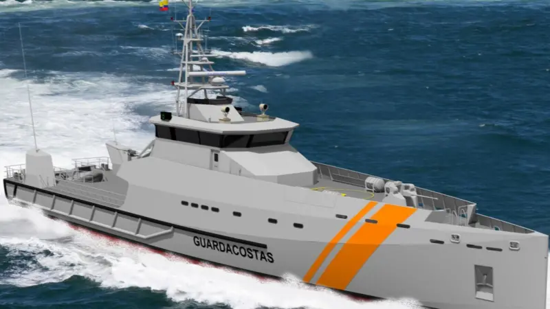 The design of the Stan Patrol 5009 vessels had to be adapted to fit the Ecuadorian Coastguard's specific needs