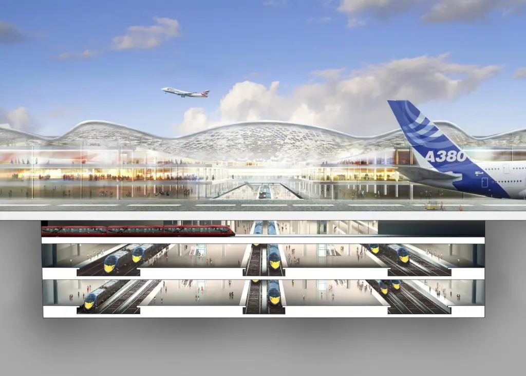 The plans for the Thames hub are a multi level state-of-the-art construction