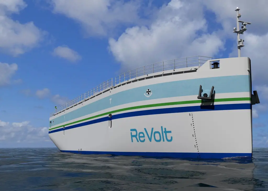 The unmanned battery powered vessel 'ReVolt' could revolutionise short sea shipping