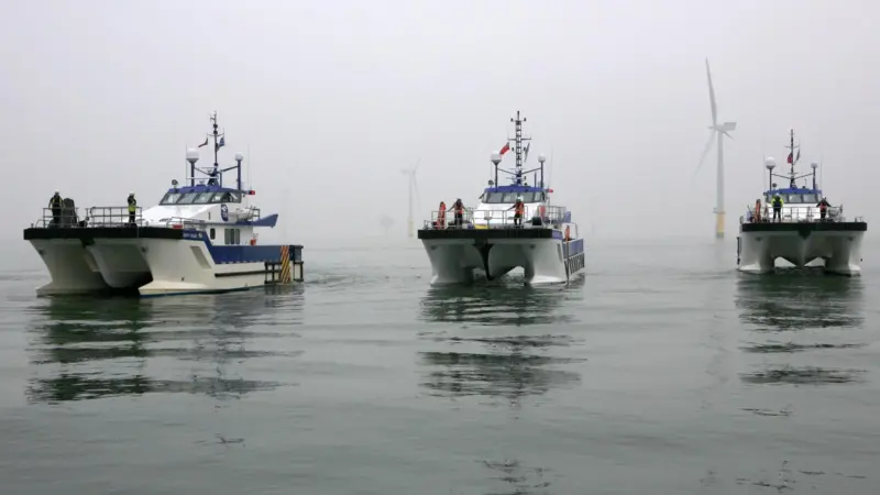 ‘Ginny Louise’, ‘Eden Rose’ and ‘Tia Elizabeth’ - three of Tidal Transit's fleet of PTVs