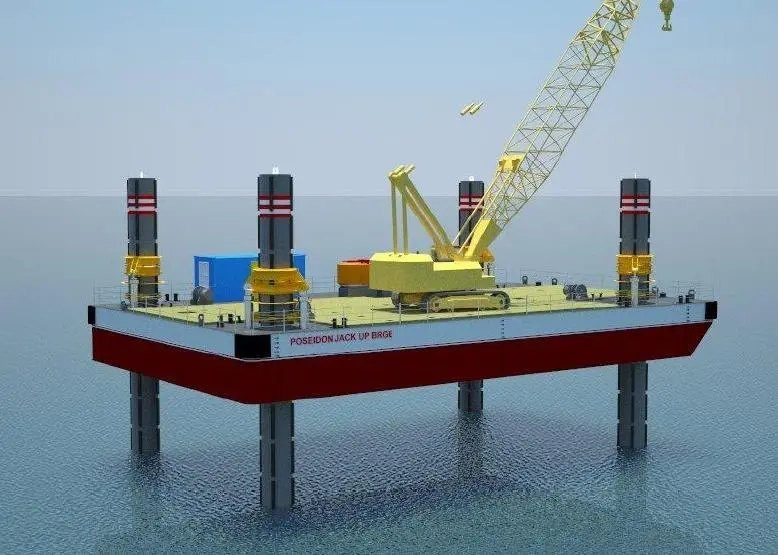 The new jack-up is designed to tolerate 2m swell when working on its legs