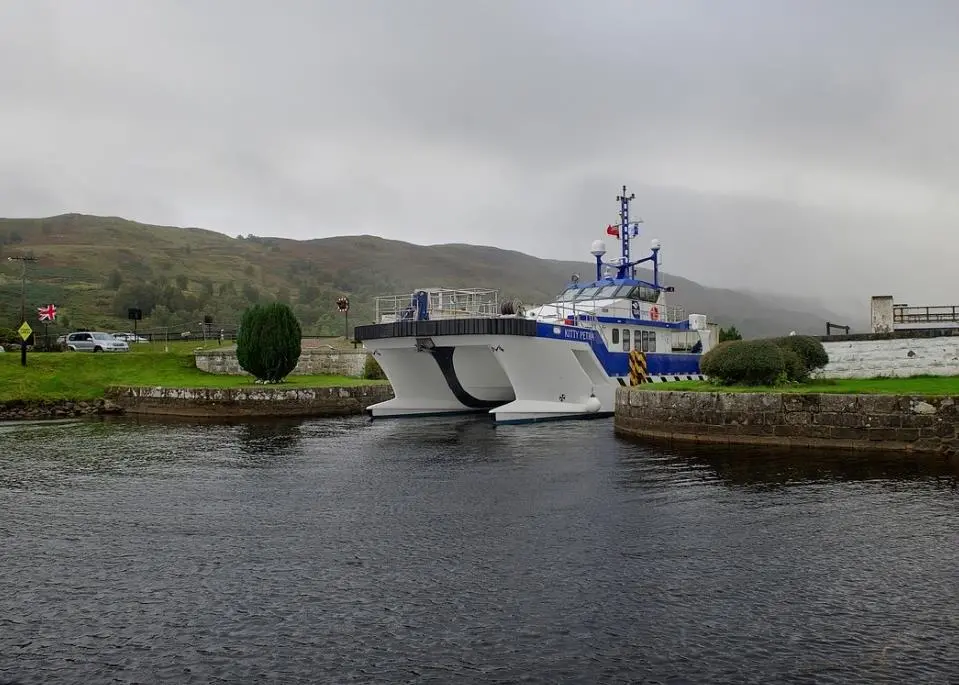 'Kitty Petra' transiting the Caledonian Canal on her way from Mostyn to Grimsby