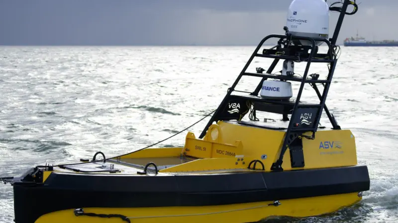 The new ASV C-Worker fitted with twin Fischer Panda 10kW Aziprop drives